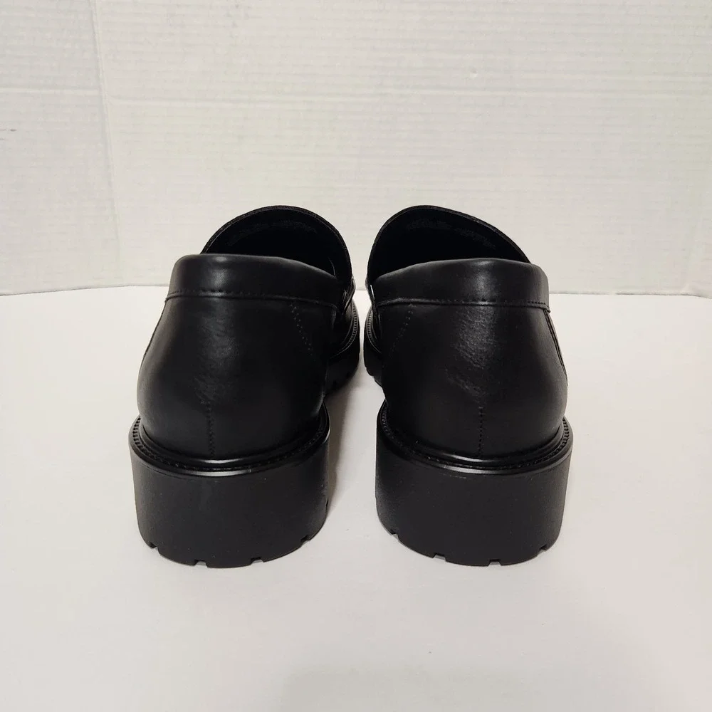 Steve Madden Womens Size 10M Shoes Black Vegan Comfort Fashion Platform Loafers